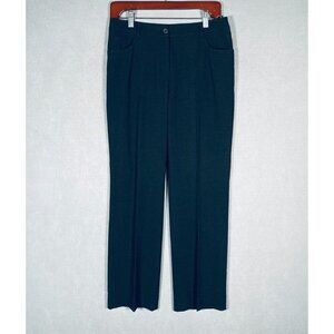 Akris Punto Pants Womens 6 Black Wool Pleated Career Capsule